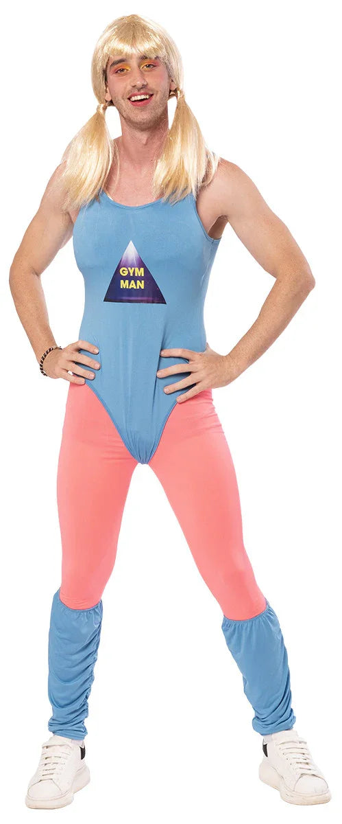Disfraz de Profesora de Aerobic Años 80 para Hombre Gimnastas de Aeróbic Años 80 Rubies