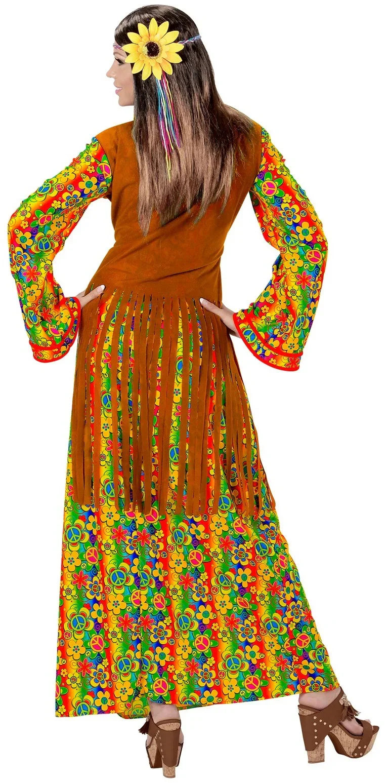 Disfraz de Hippie Largo para Mujer Hippies Widmann