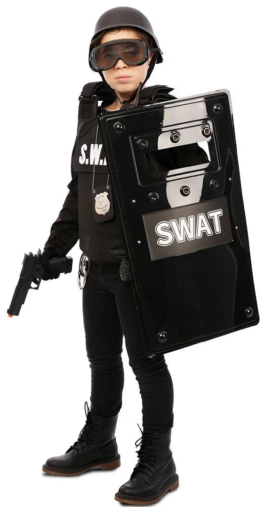 Escudo de Policía Antidisturbios SWAT Policía EuroCarnavales