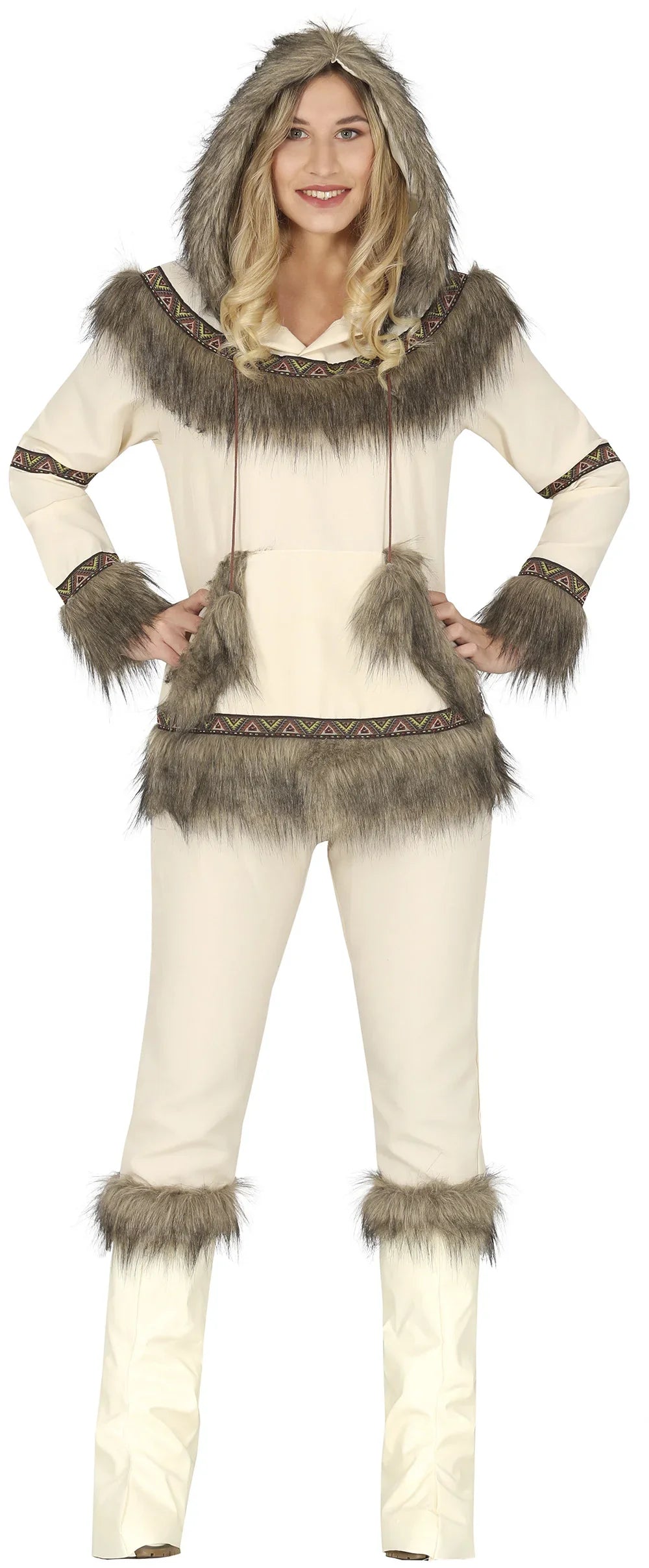 Disfraz de Esquimal Beige para Mujer Esquimales Guirca