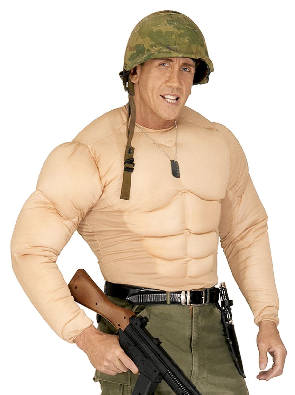 Cuerpo Musculoso para Adulto Camisetas Disfraz Widmann