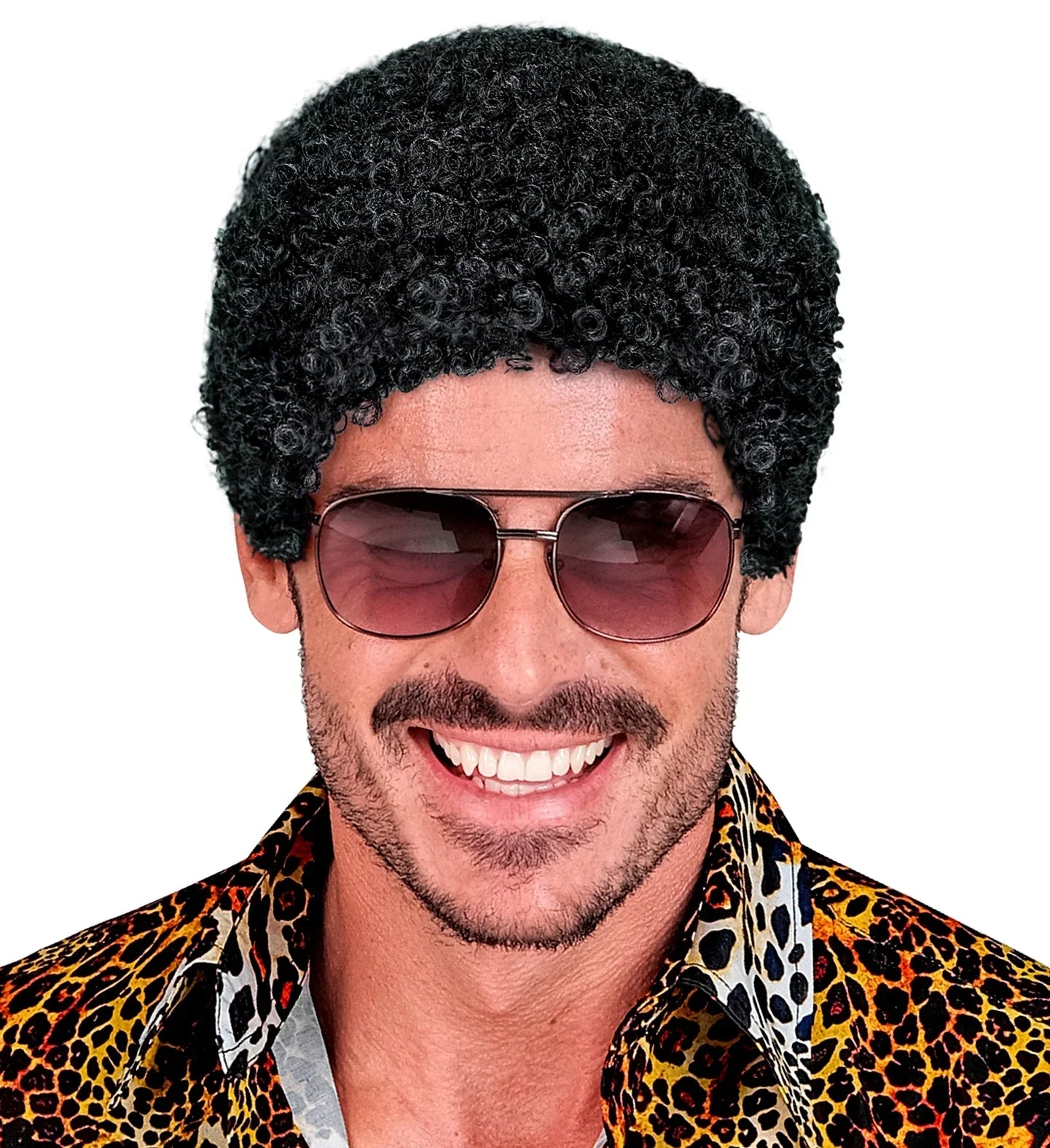 Peluca Afro Morena Corta Efecto Mojado Pelucas Afro Widmann