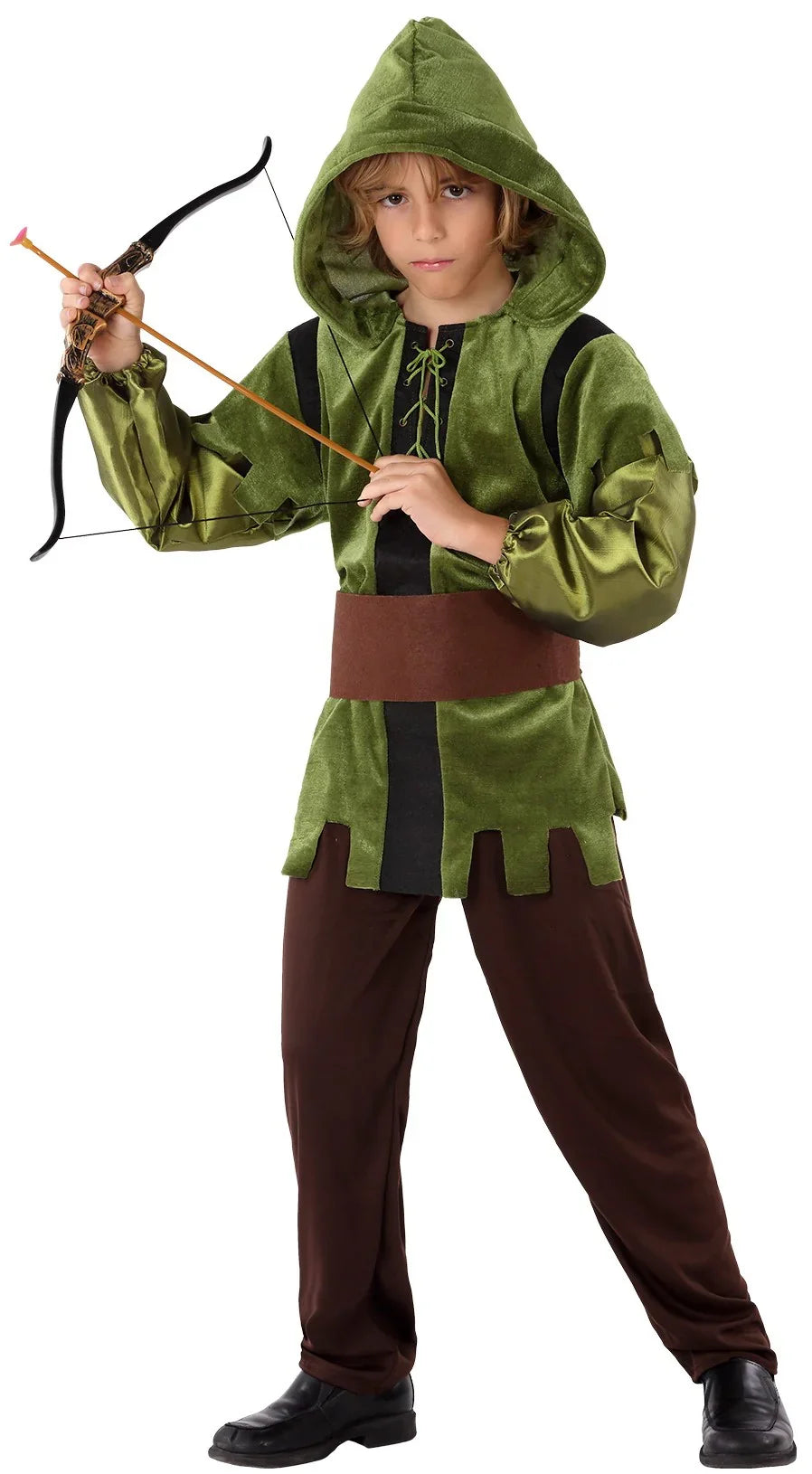 Disfraz de Arquero Medieval del Bosque para Niño Robin Hood y Arqueros Atosa