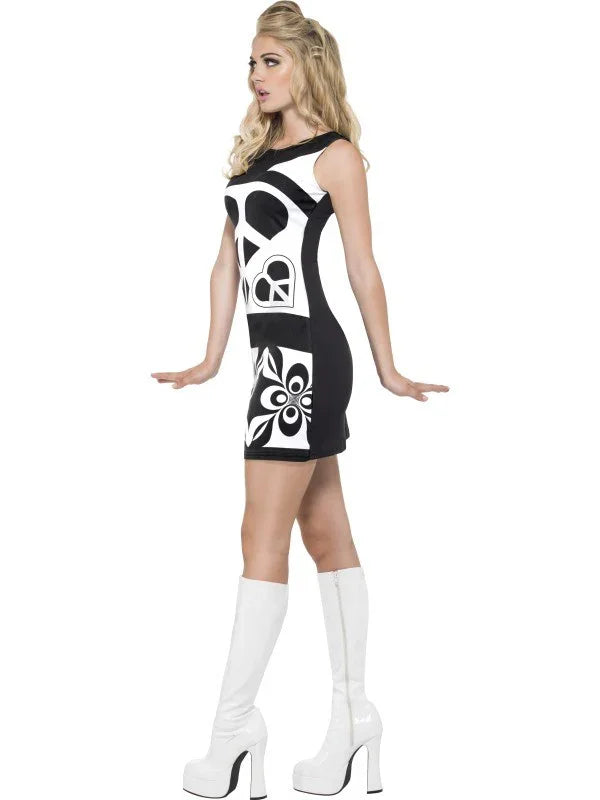 Vestido Hippie años 60 para Mujer Hippies Smiffys