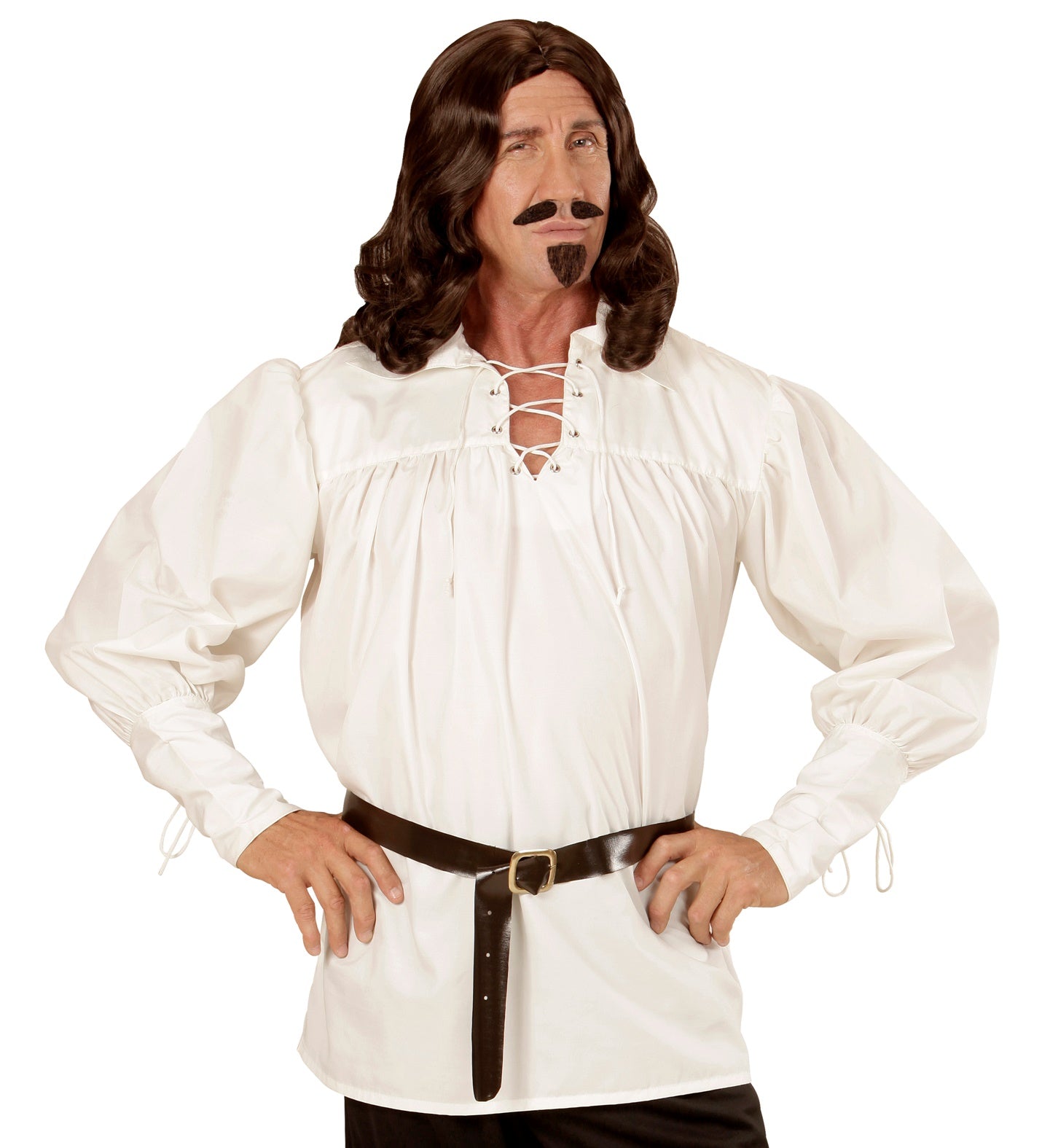 Camisa Medieval Blanco Natural para Hombre Medieval Widmann