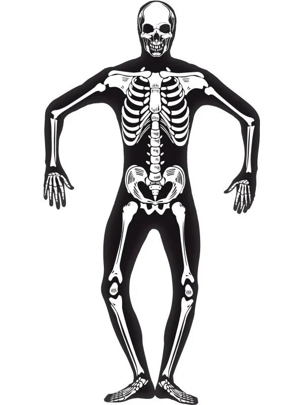 Disfraz Esqueleto Segunda Piel Fluorescente para Adulto Segunda Piel - Morphsuits Smiffys