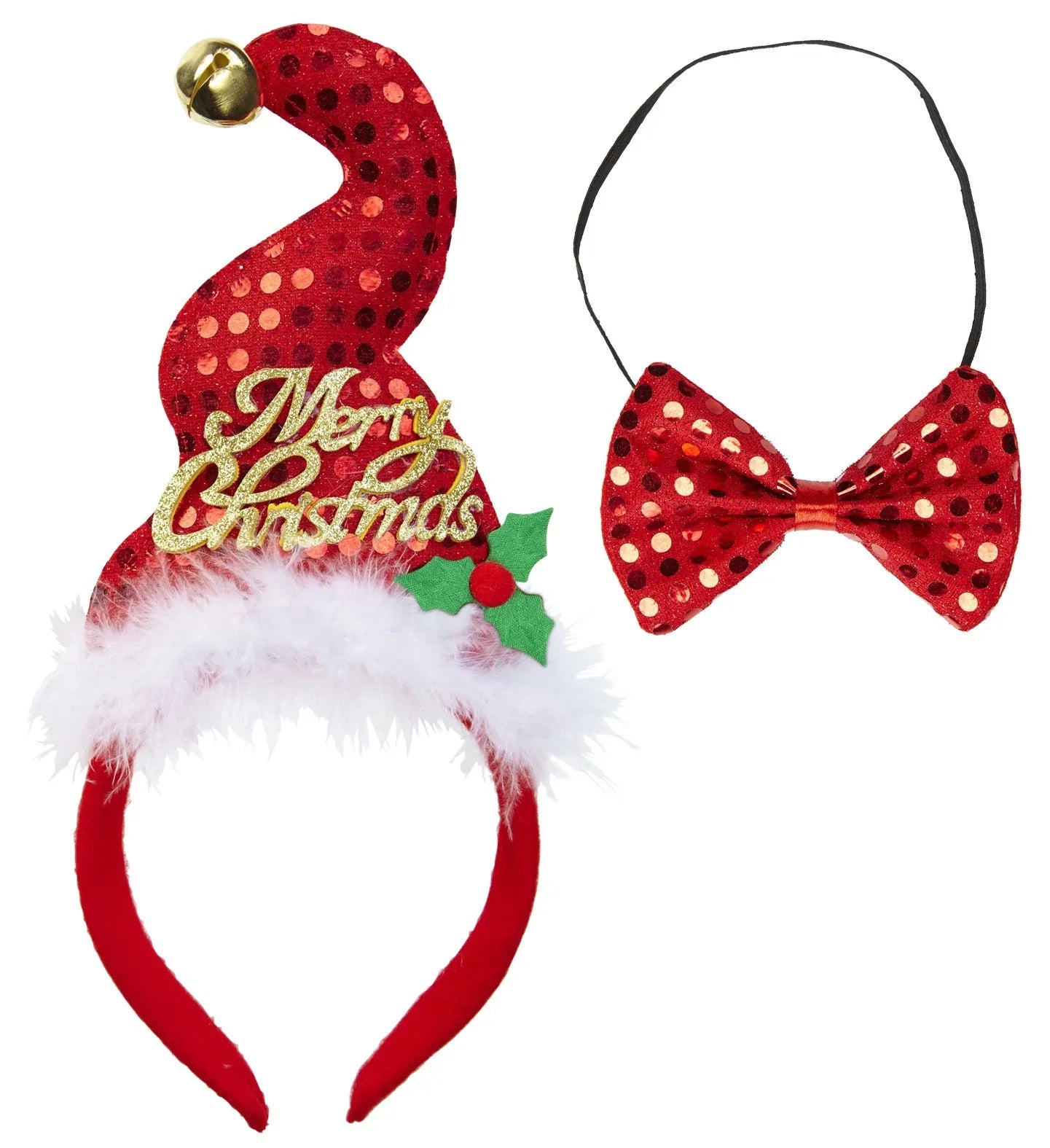 Mini Sombrero Papa Noel con pajarita Navidad Widmann