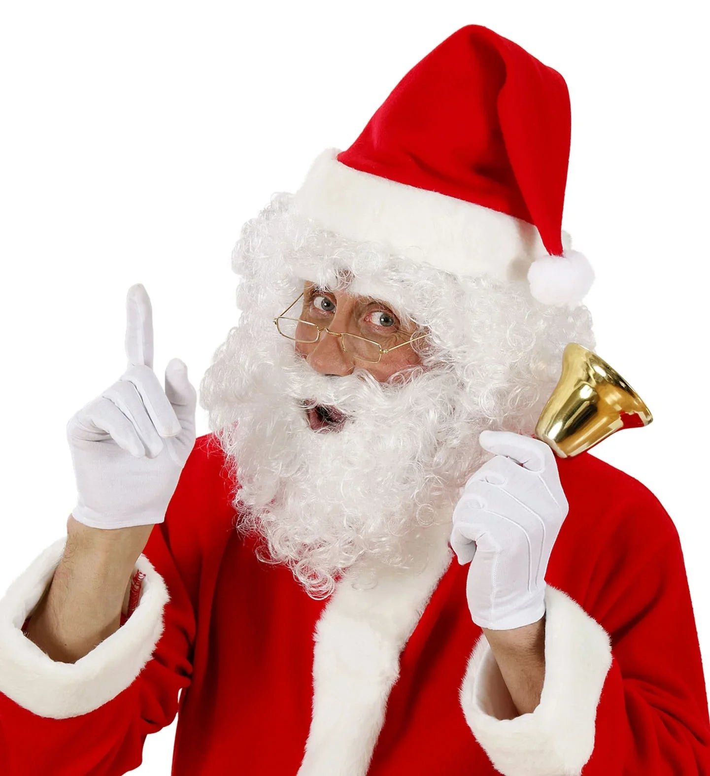 Peluca con Barba y Cejas de Papá Noel Barbas y Bigotes Widmann