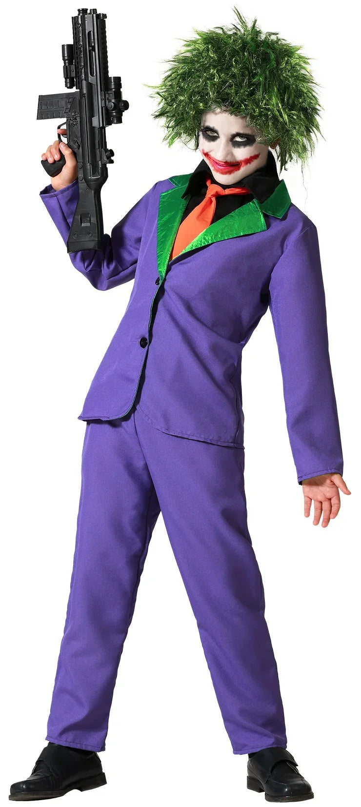 Disfraces para Grupo de Joker Morado y Harley Roja Superhéroe Disfraces Simon
