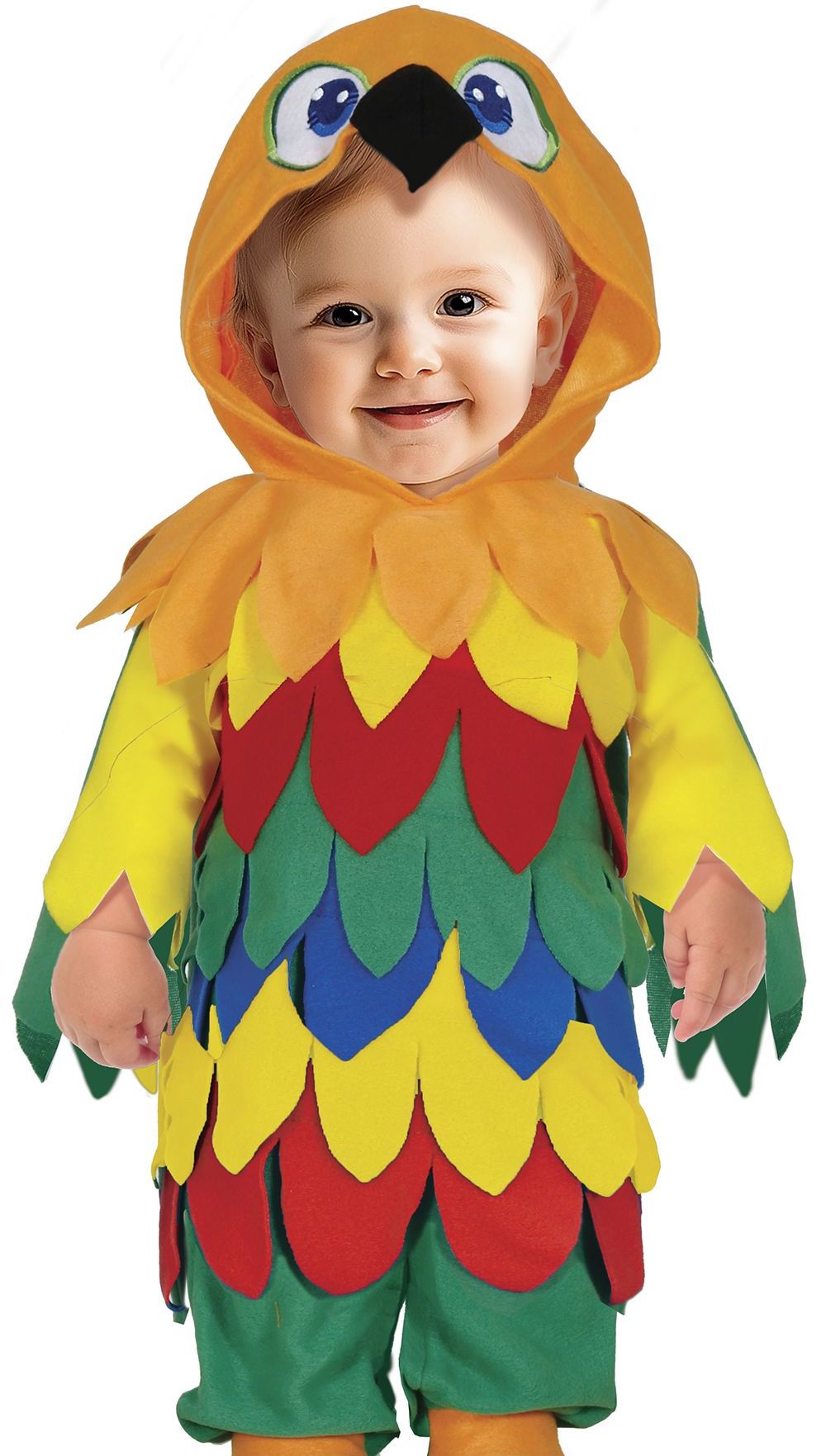 Kostüm des Papageis für Baby