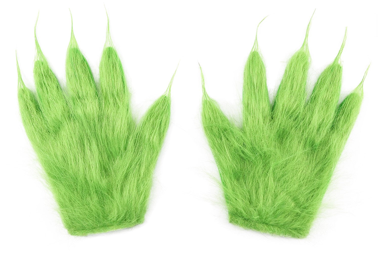 Grinch-Handschuhe mit grünem Haar