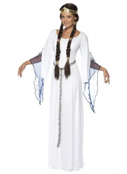 Disfraz de Damisela Medieval Blanco DISFRACES Smiffys