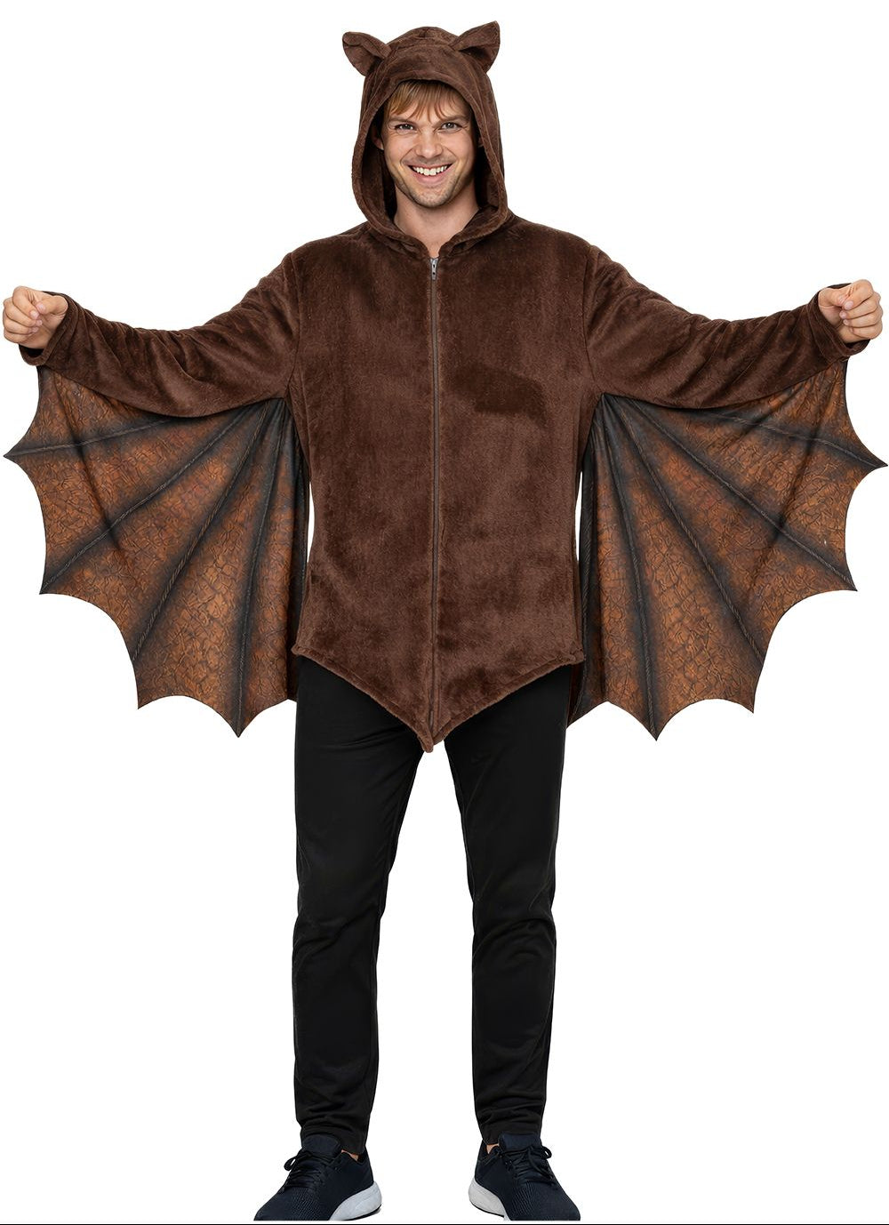 Kostüm Fledermaus in Braun für Herren