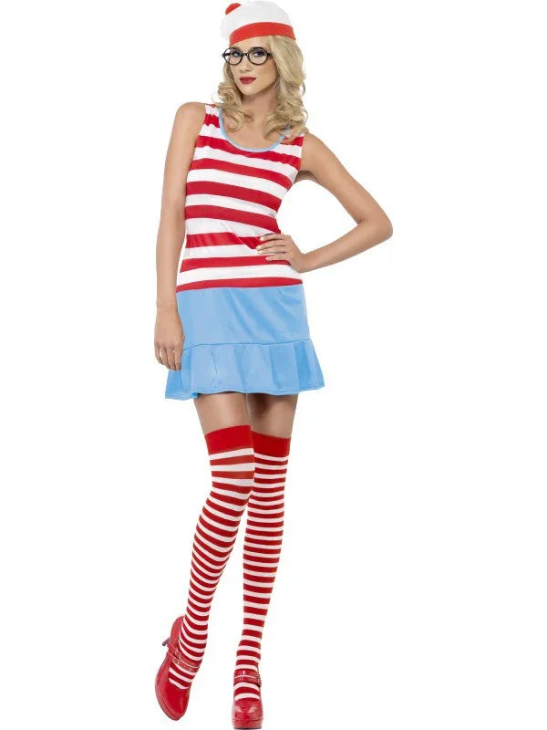 Disfraz de Wenda - Oficial ¿Donde está Wally? Dibujos Animados y Cuentos Smiffys