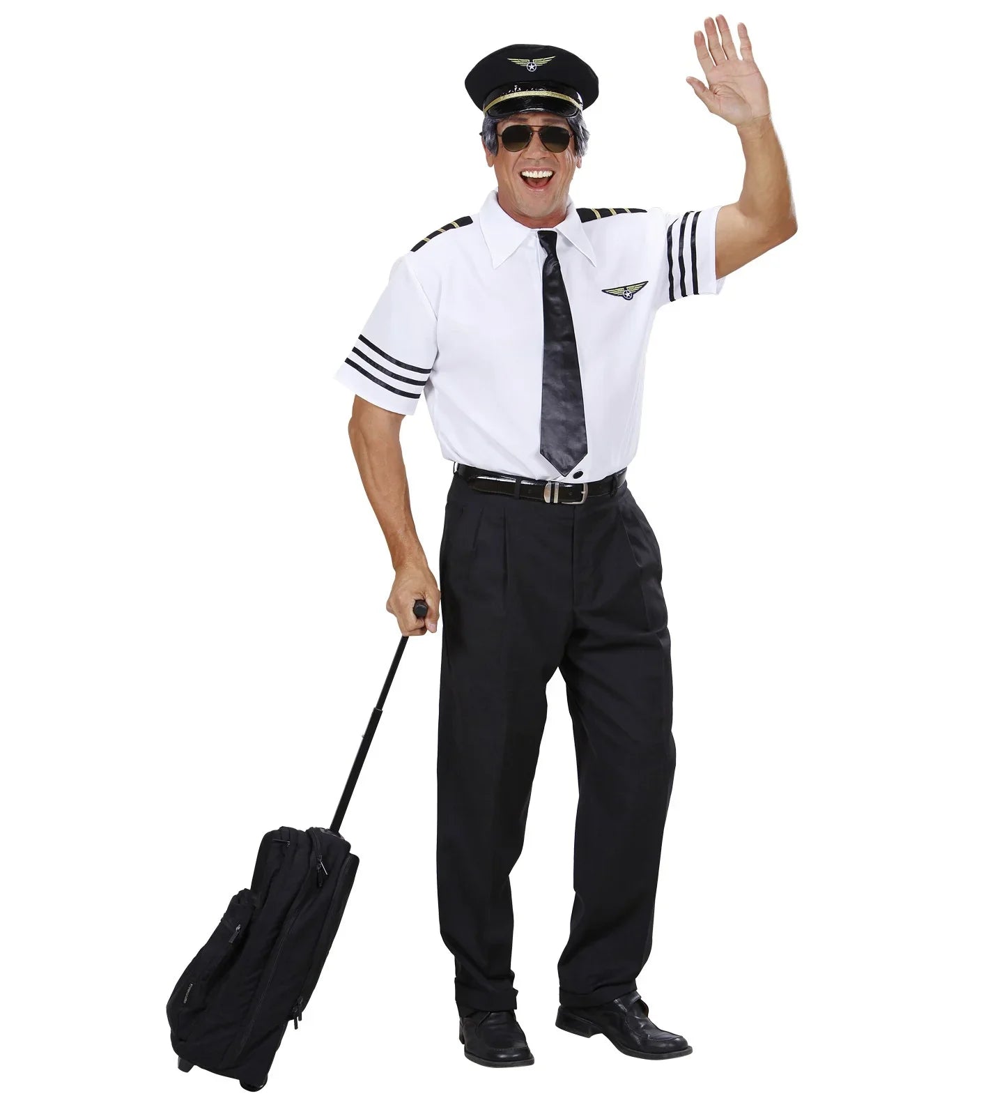 Kit de Disfraz de Piloto de Aviación para Adulto Pilotos y Aviadores Widmann