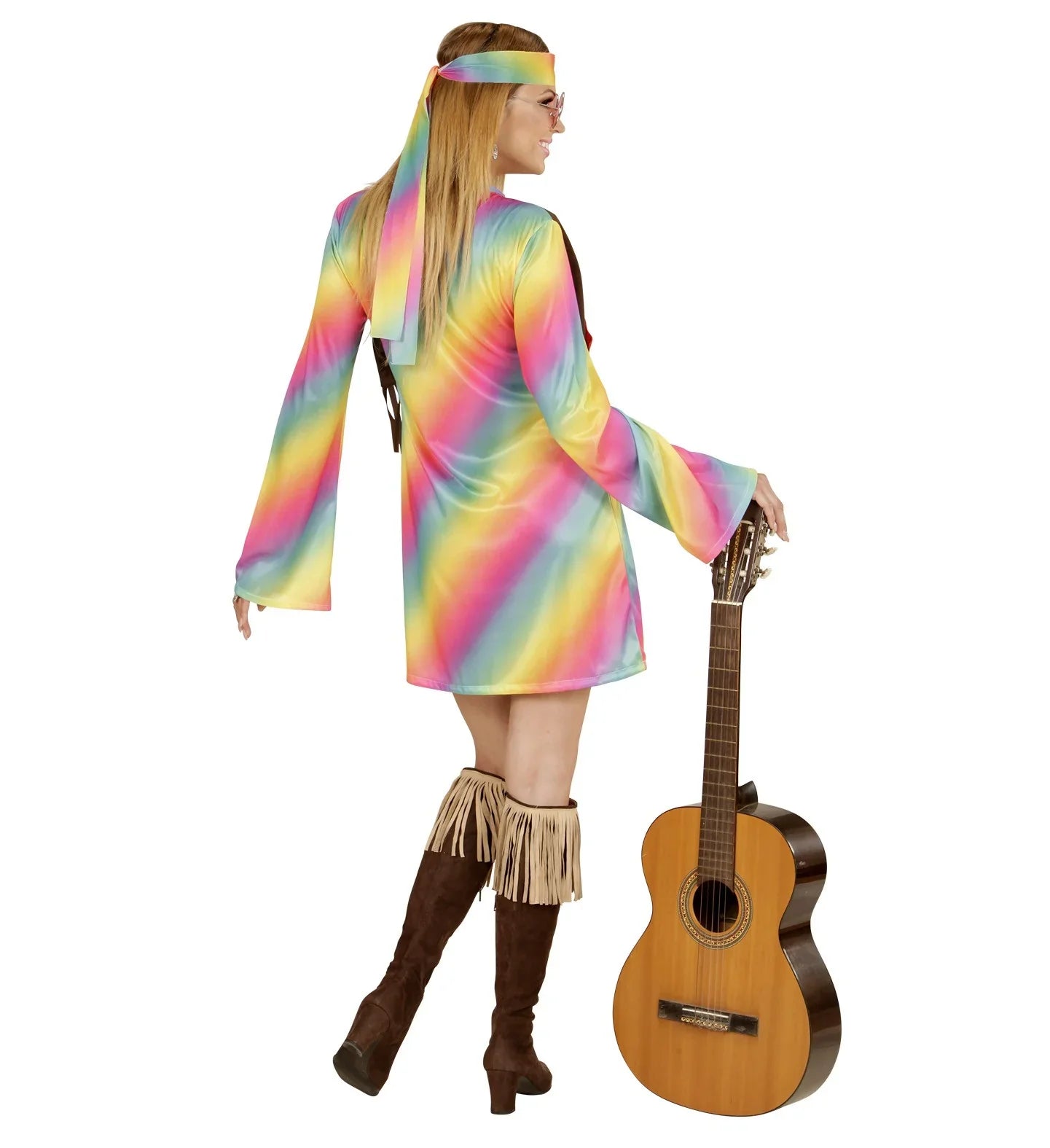 Disfraz de Hippie Multicolor para mujer Hippies Widmann
