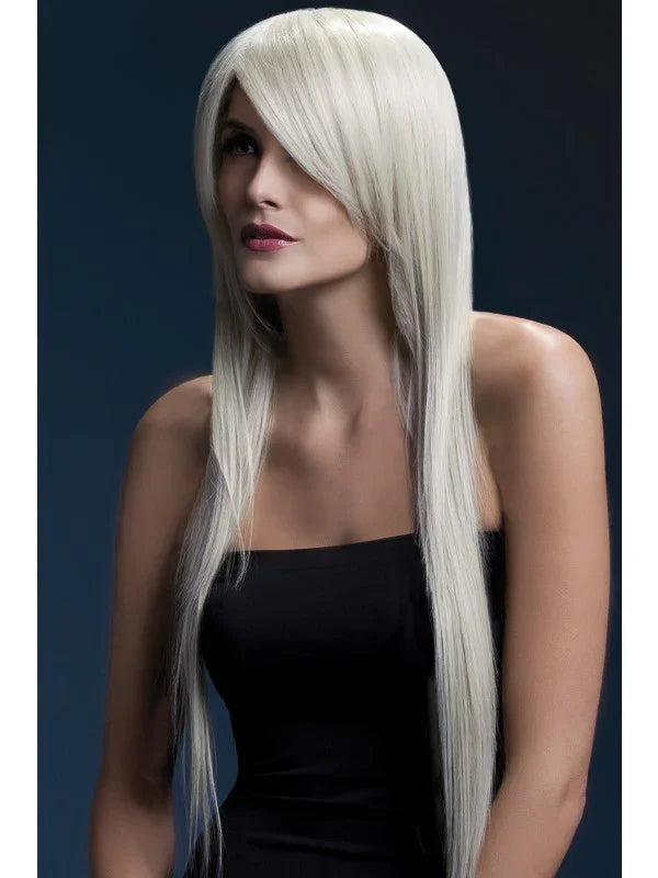Peluca Rubia Lisa Larga Premium Pelucas Smiffys