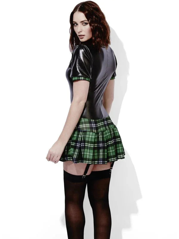 Disfraz de Colegiala Erótico en Verde Eróticos Smiffys