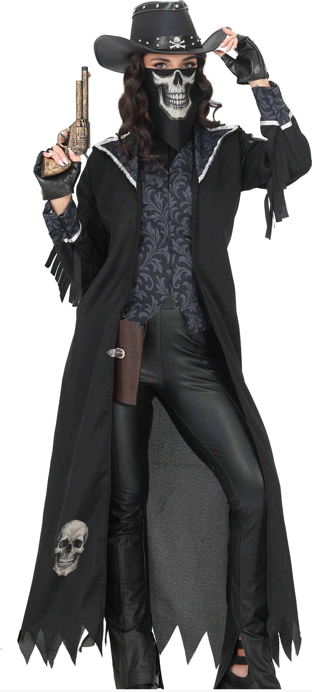 Kostüm Vaquera Gothic für Damen