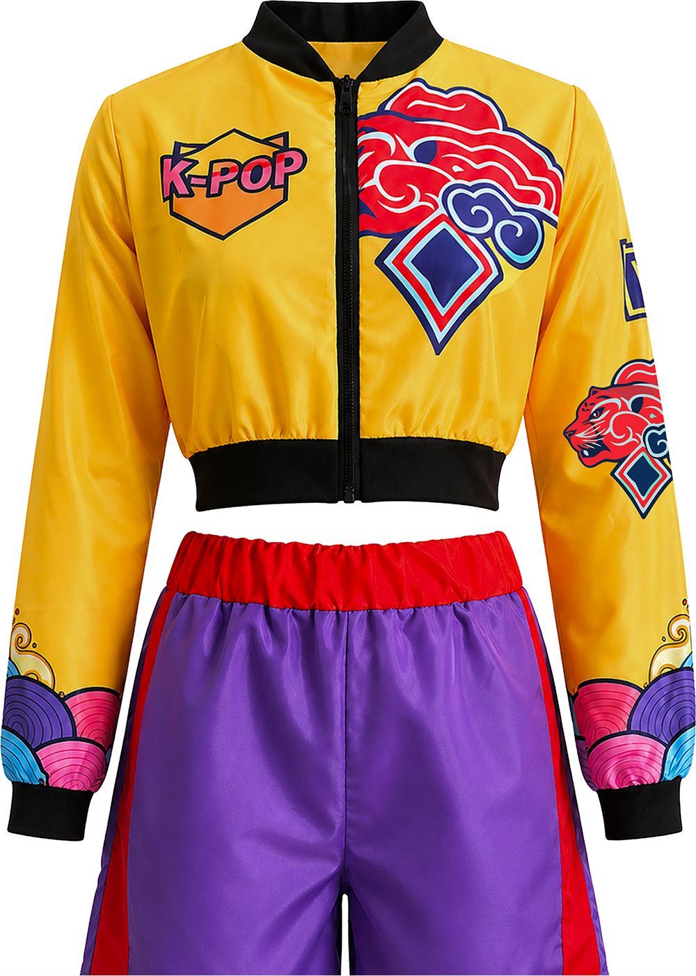 Rumi Basic Bomber-K-Pop-Damenkostüm