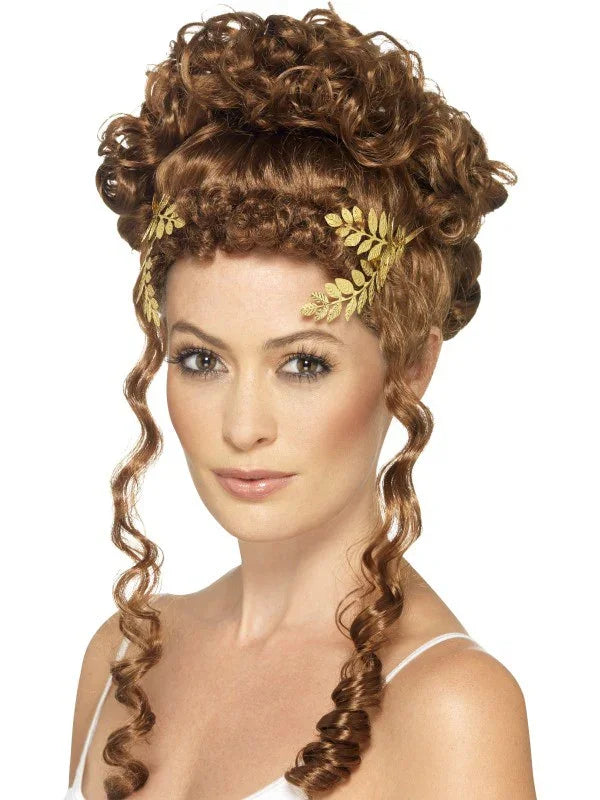 Laurel Metálico Dorado Romano Accesorios para la Cabeza Smiffys