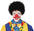 Clownperücken mit bunten Locken