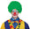 Clownperücken mit bunten Locken