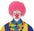 Clownperücken mit bunten Locken