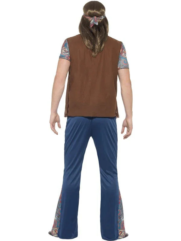 Disfraz de Hippie para Hombre con Colgante Hippies Smiffys