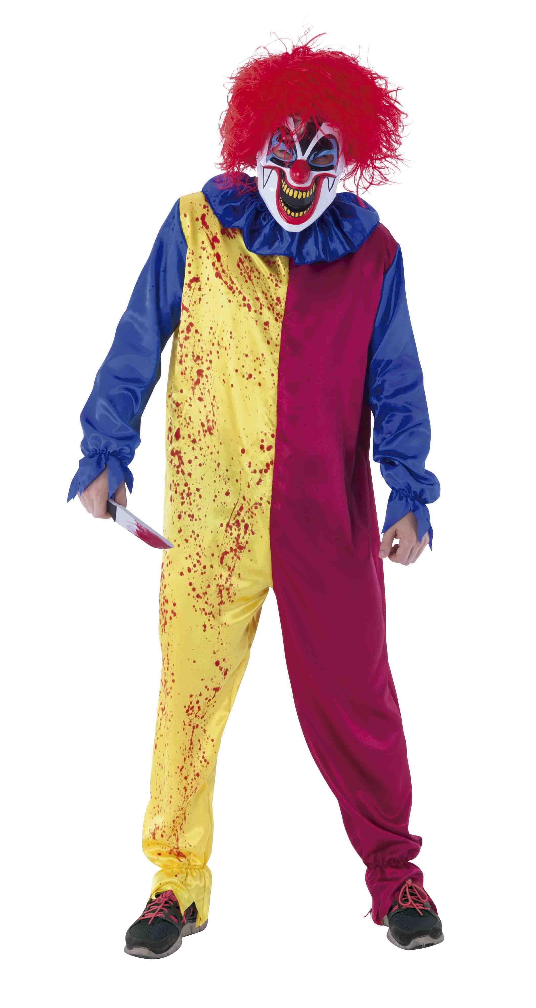 Disfraz de Payaso Asesino con Careta Halloween Rubies