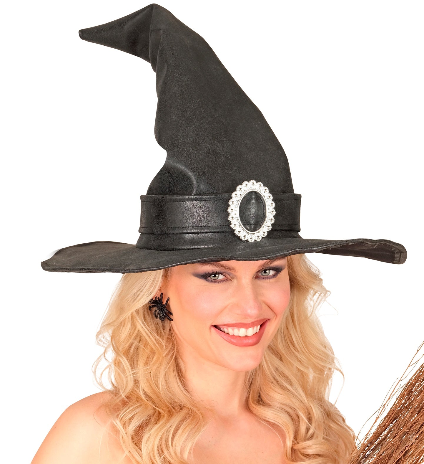 Hexenhut aus ökologischem Leder für Damen