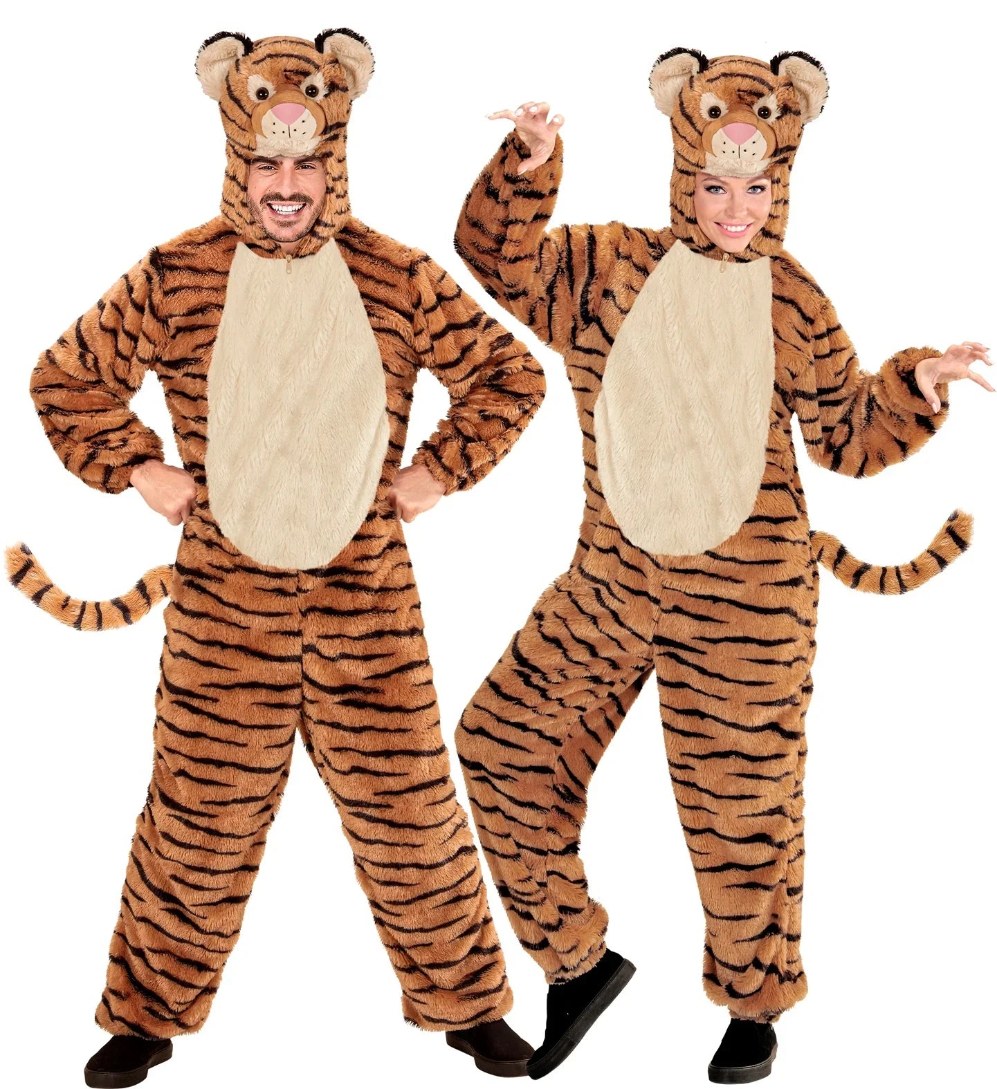 Disfraz de Tigre de Peluche Suave para Adulto Tigre Widmann