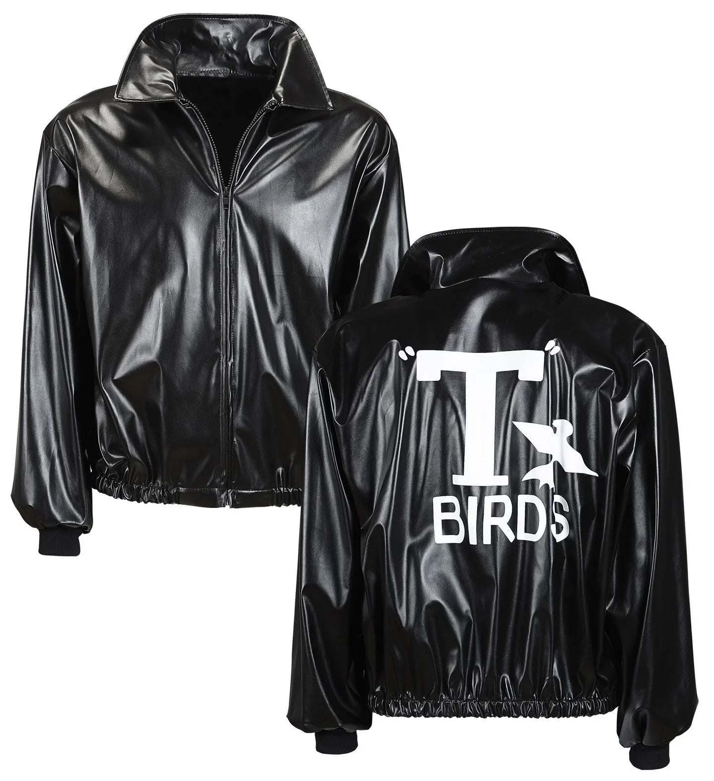 Chaqueta Grease de Polipiel para Hombre Grease y Años 40 - 50 Widmann