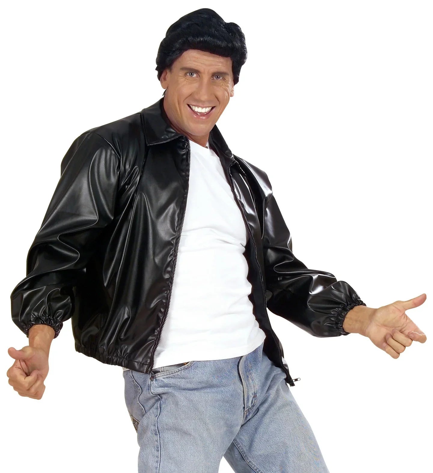Chaqueta Grease de Polipiel para Hombre Grease y Años 40 - 50 Widmann