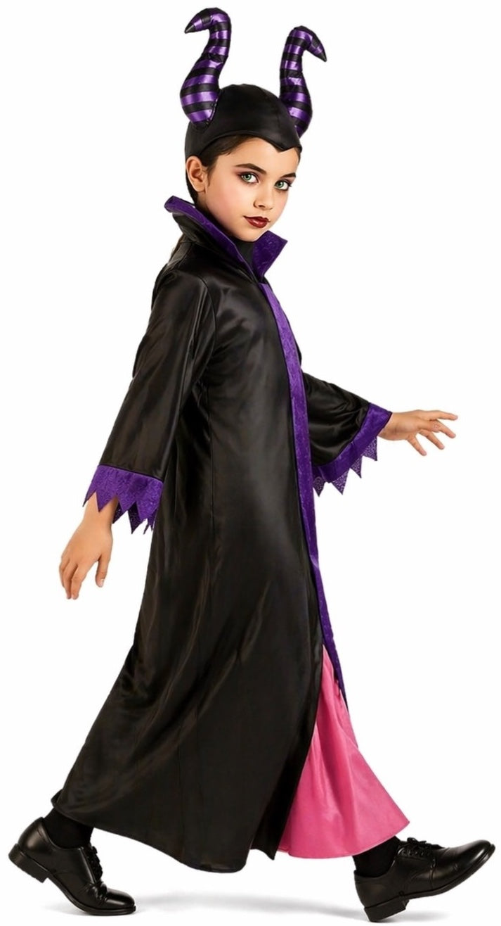 Klassisches Kinderkostüm der bösen Hexe Maleficent