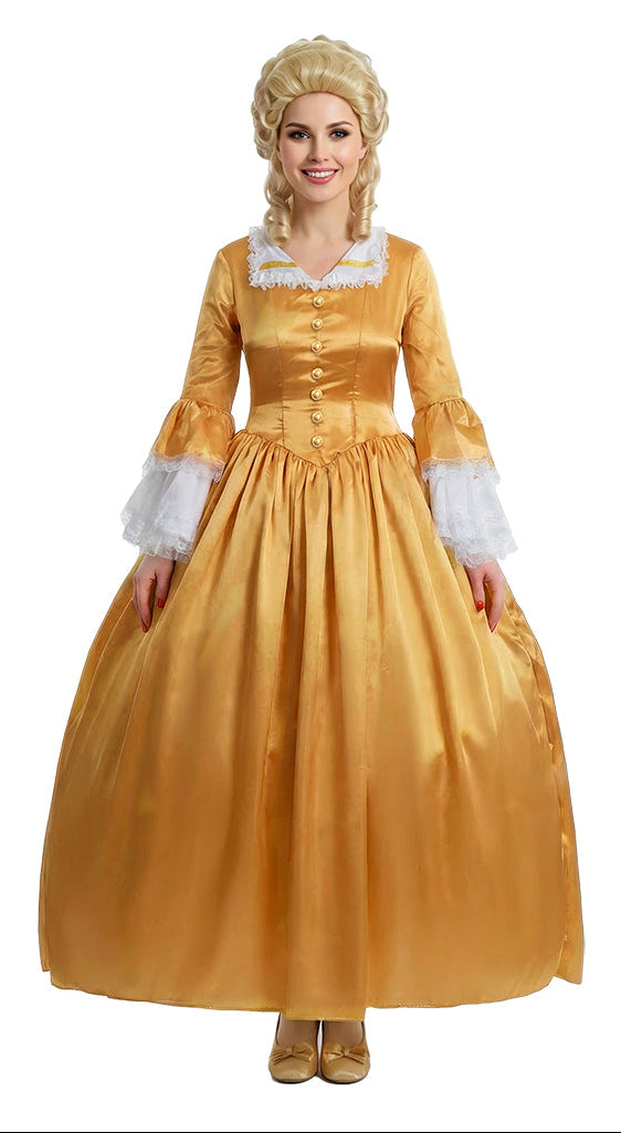 Kostüm Maria Antoinette in Goldfarbe für Damen