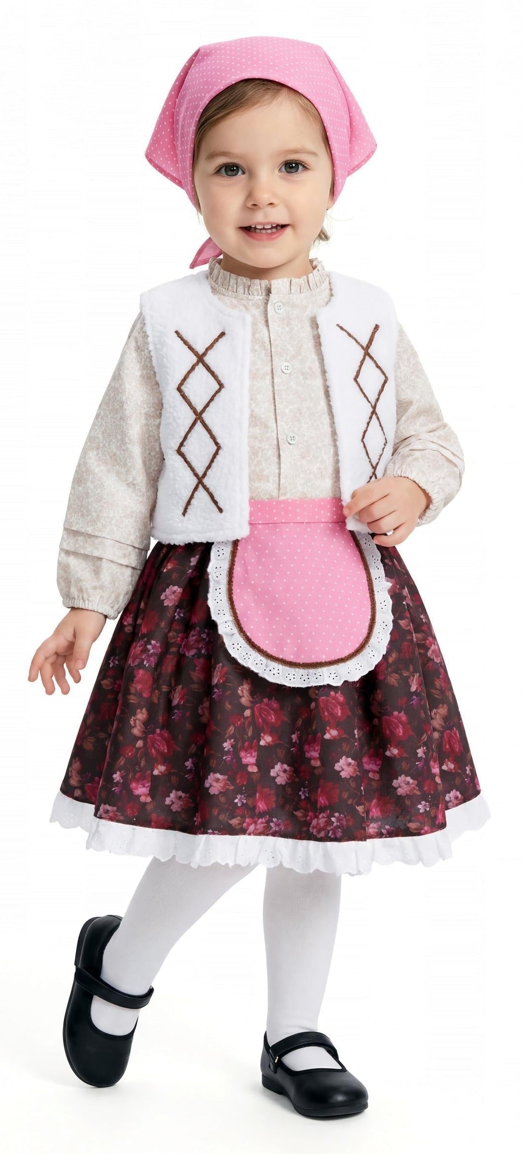 Prinzessin Pastora mit rosa Tuch Kindervariante